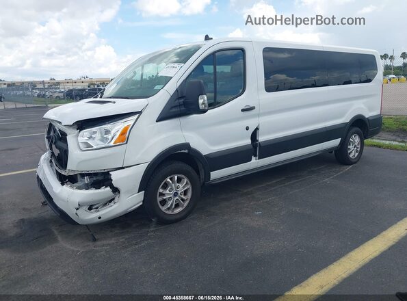 1FBAX2Y82MKA15099 2021 FORD TRANSIT-350 White Vista tres cuartos delantera izquierda