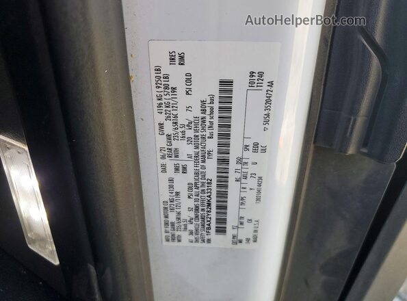 1FBAX2Y82MKA33182 2021 FORD TRANSIT White VIN կոդի պիտակի տեսք