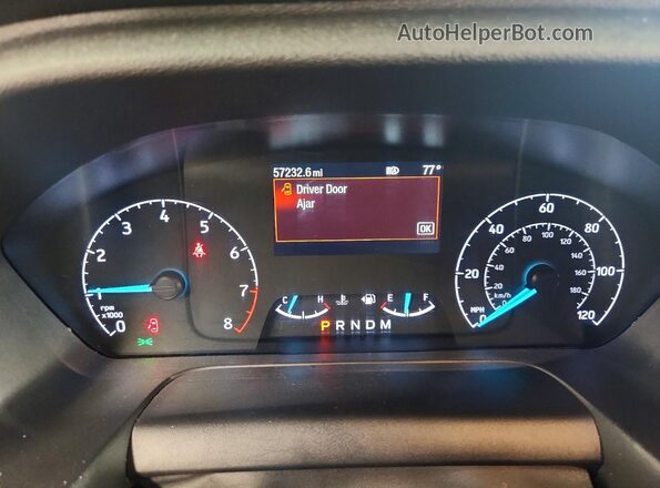 1FBAX2Y83RKA73889 2024 FORD TRANSIT White Вид щитка приладів
