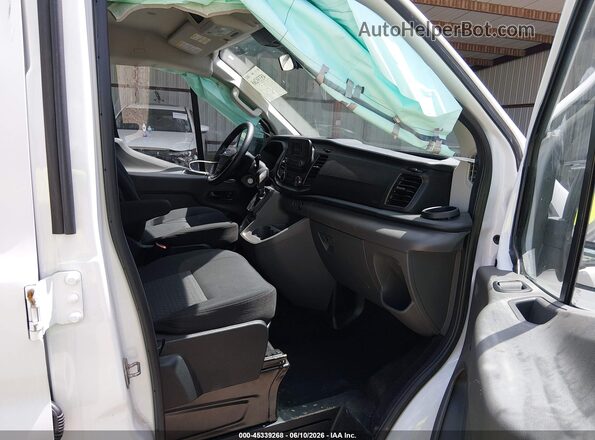 1FBAX2Y86MKA50292 2021 FORD TRANSIT-350 White Widok wnętrza z przodu