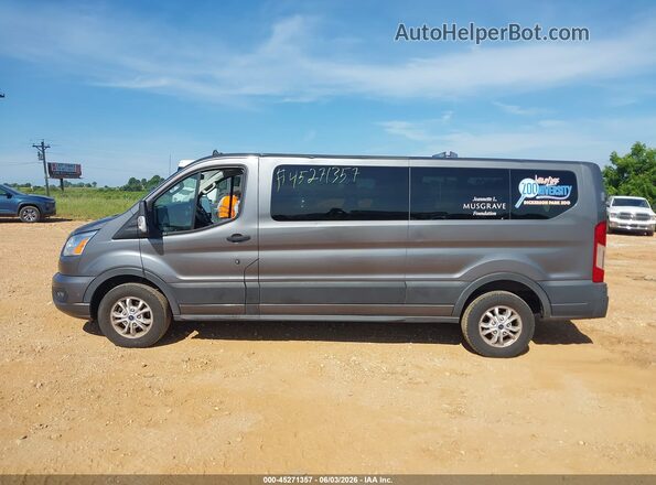 1FBAX2Y89MKA52232 2021 FORD TRANSIT-350 Gray Սալոնի 360 աստիճան տեսք