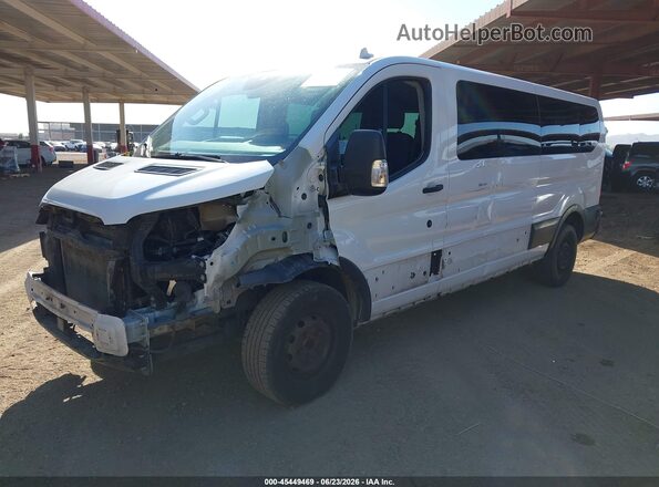 1FBAX2Y8XLKA24681 2020 FORD TRANSIT-350 White წინა მარცხენა ხედი სამი მეოთხედიდან