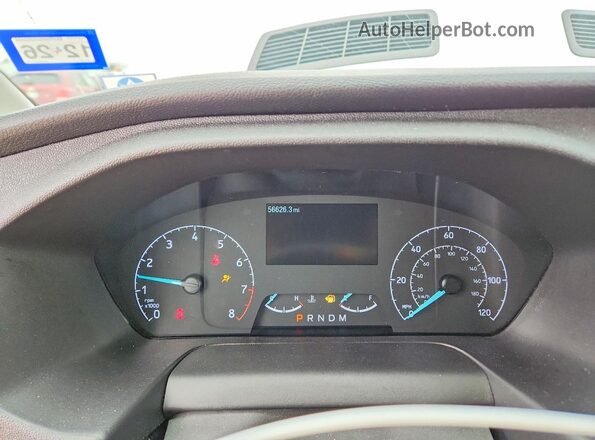 1FBVU4X8XRKB86309 2024 FORD TRANSIT White Вид щитка приладів