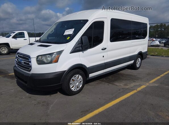1FBZX2CM3GKA14202 2016 FORD TRANSIT-350 White წინა მარცხენა ხედი სამი მეოთხედიდან