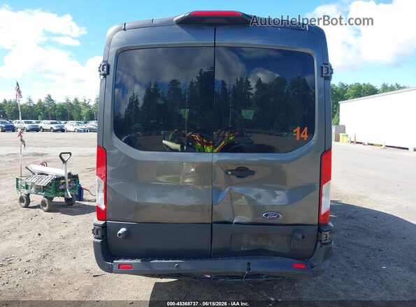 1FBZX2CM4JKB21380 2018 FORD TRANSIT-350 Gray Widok z przodu