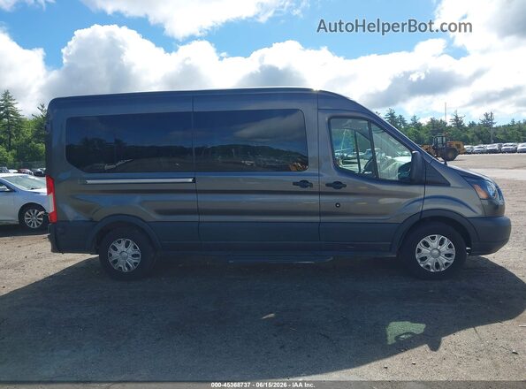 1FBZX2CM4JKB21380 2018 FORD TRANSIT-350 Gray Widok wnętrza z tyłu