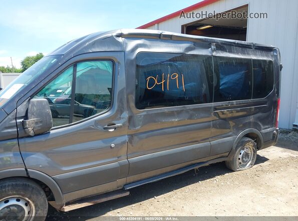 1FBZX2CM5KKA46450 2019 FORD TRANSIT-350 Gray Front view