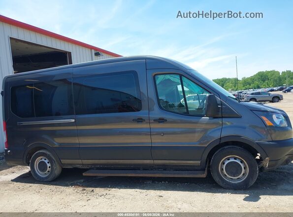 1FBZX2CM5KKA46450 2019 FORD TRANSIT-350 Gray Rear interior view