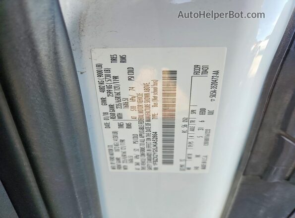 1FBZX2YG5JKA52864 2018 FORD TRANSIT White VIN კოდის სტიკერის ხედი