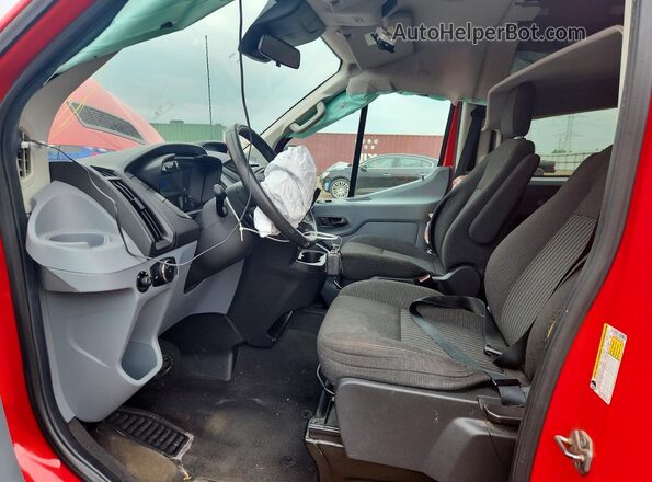 1FBZX2ZM2GKB19028 2016 FORD TRANSIT Red წინა სალონის ხედი