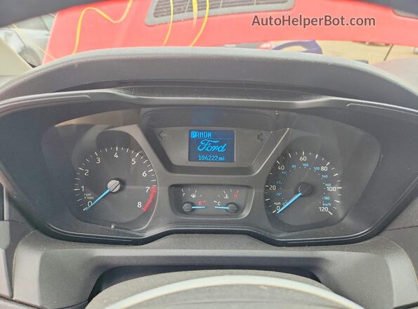 1FBZX2ZM2GKB19028 2016 FORD TRANSIT Red ხელსაწყოთა პანელის ხედი