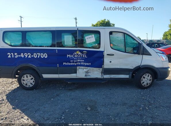 1FBZX2ZM6HKB07224 2017 FORD TRANSIT-350 White Widok wnętrza z tyłu