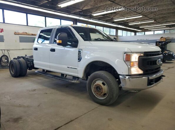 1FD8W3HT5NED68651 2022 FORD F350 White Delantero derecho