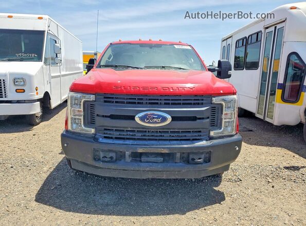 1FD8X3GT4HEE22430 2017 FORD F350 Red Вид спереду