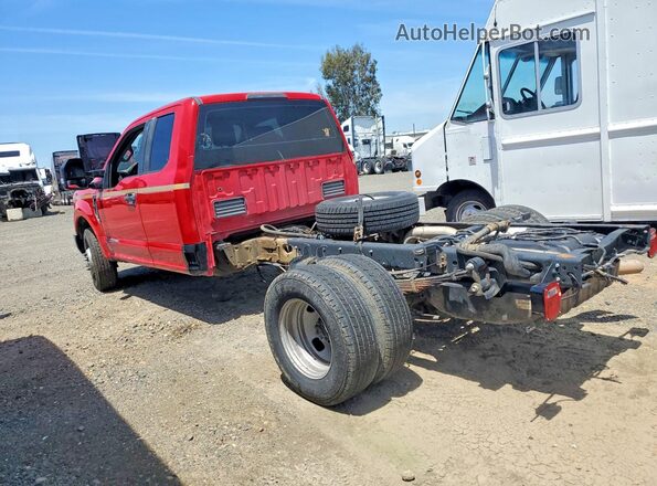 1FD8X3GT4HEE22430 2017 FORD F350 Red Задня ліва чверть