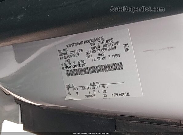 1FDAX2C84PKB72801 2023 FORD TRANSIT-350 White ძრავის განყოფილების ხედი