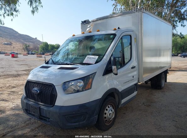 1FDBF6ZGXPKA04092 2023 FORD TRANSIT-350 White წინა მარცხენა ხედი სამი მეოთხედიდან
