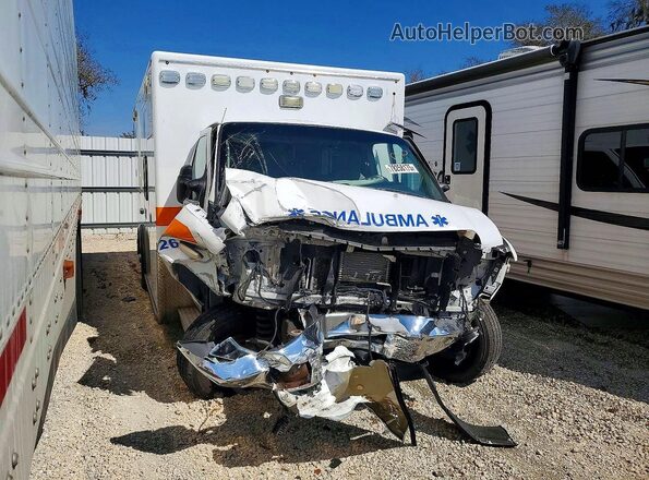 1FDXE4FN3NDC07228 2022 FORD ECONOLINE Белый Передняя правая четверть