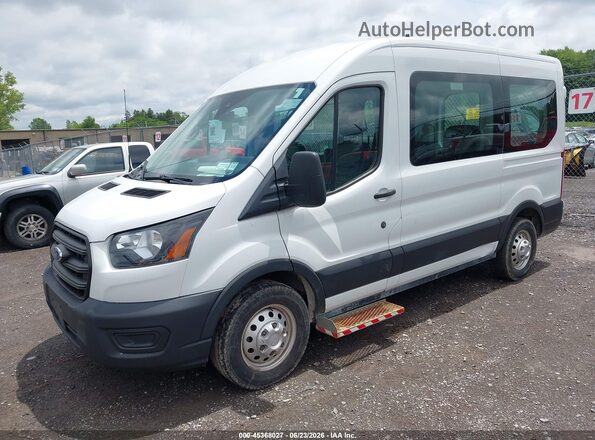 1FDZK2C81LKA85076 2020 FORD TRANSIT-150 PASSENGER VAN White წინა მარცხენა ხედი სამი მეოთხედიდან