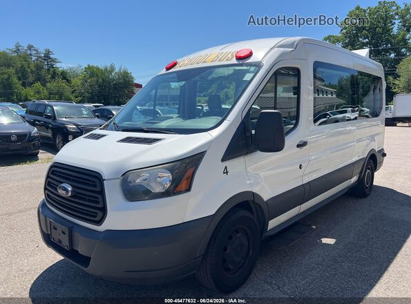 1FDZX2CM1HKB28059 2017 FORD TRANSIT-350 White Առջևի ձախ երեք քառորդ տեսարան