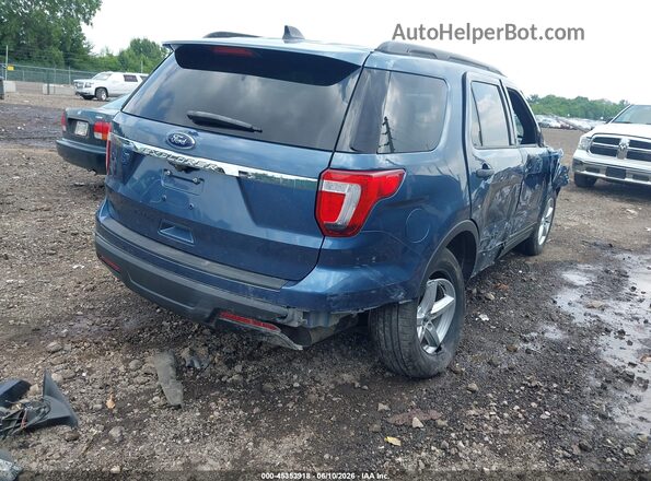1FM5K7B80JGC83547 2018 FORD EXPLORER Blue Задня права чверть