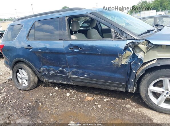 1FM5K7B80JGC83547 2018 FORD EXPLORER Blue Панорамний вид салону 360°