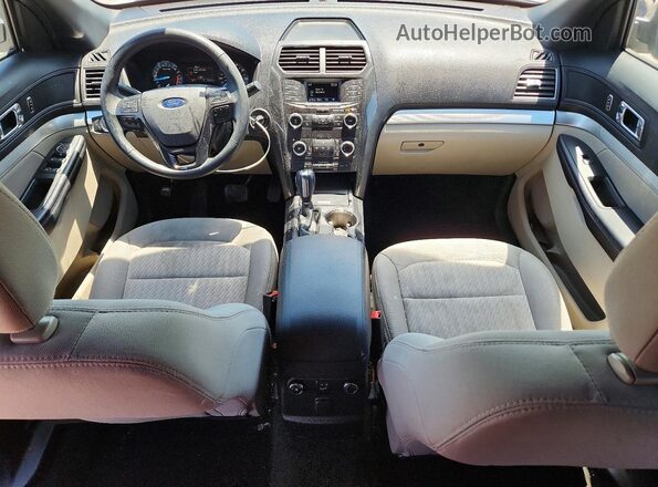 1FM5K7B82JGA65528 2018 FORD EXPLORER White Dashboard view