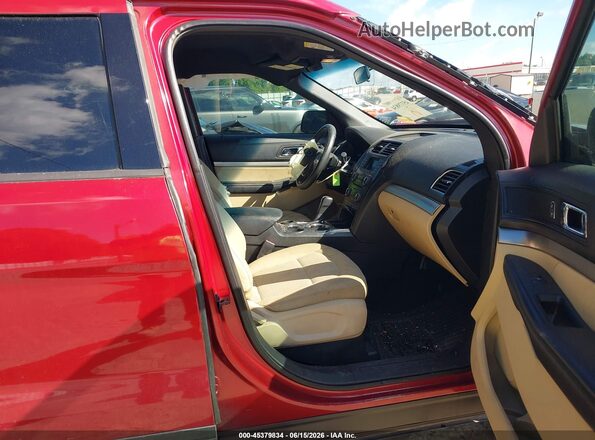 1FM5K7B85GGC29962 2016 FORD EXPLORER Red Սալոնի դիմացի տեսք