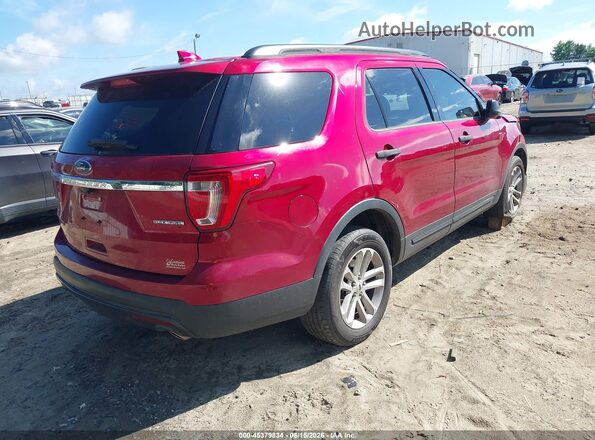 1FM5K7B85GGC29962 2016 FORD EXPLORER Red Հետևի աջ