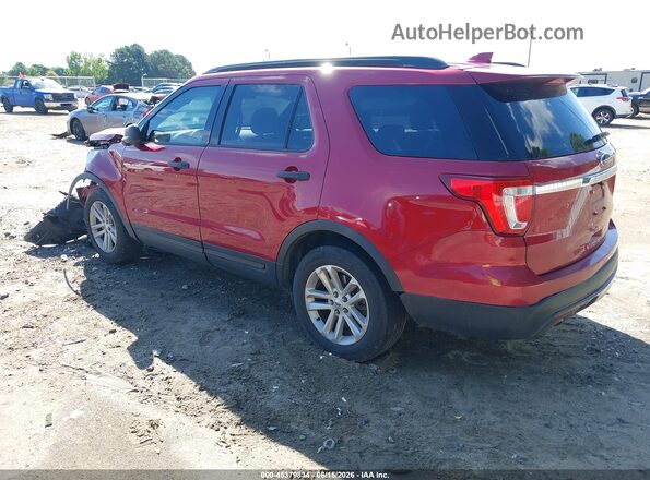1FM5K7B85GGC29962 2016 FORD EXPLORER Red Հետևի ձախ