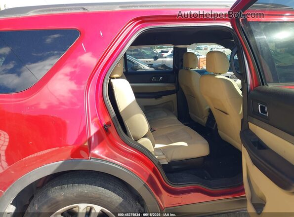 1FM5K7B85GGC29962 2016 FORD EXPLORER Red VIN կոդի պիտակի տեսք