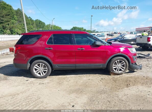 1FM5K7B85GGC29962 2016 FORD EXPLORER Red Սալոնի 360 աստիճան տեսք