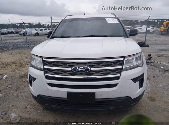 1FM5K7B85JGA52031 2018 FORD EXPLORER White Widok zestawu wskaźników