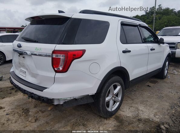 1FM5K7B85JGA52031 2018 FORD EXPLORER White Tył prawy