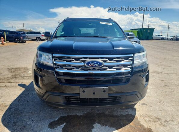 1FM5K7B85JGC26678 2018 FORD EXPLORER Black წინა ხედი