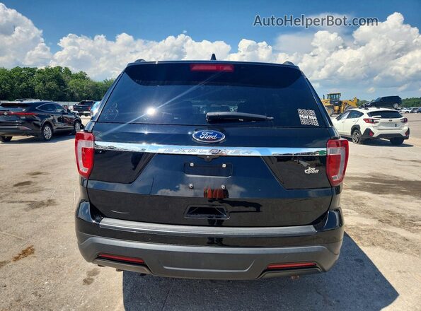 1FM5K7B85JGC26678 2018 FORD EXPLORER Black უკანა ხედი