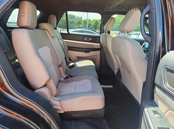 1FM5K7B85JGC26678 2018 FORD EXPLORER Black უკანა სალონის ხედი