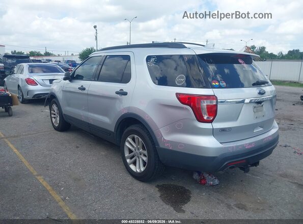 1FM5K7B86HGA86683 2017 FORD EXPLORER Silver უკანა მარცხენა