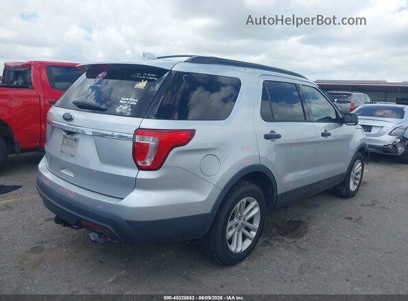 1FM5K7B86HGA86683 2017 FORD EXPLORER Silver უკანა მარჯვენა