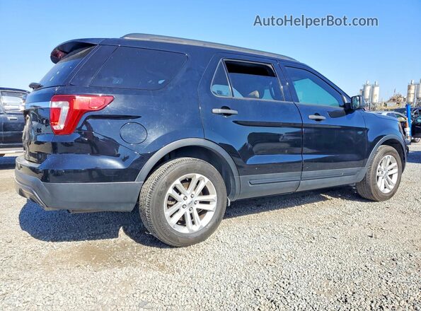 1FM5K7B86HGD90452 2017 FORD EXPLORER Black Tył prawy