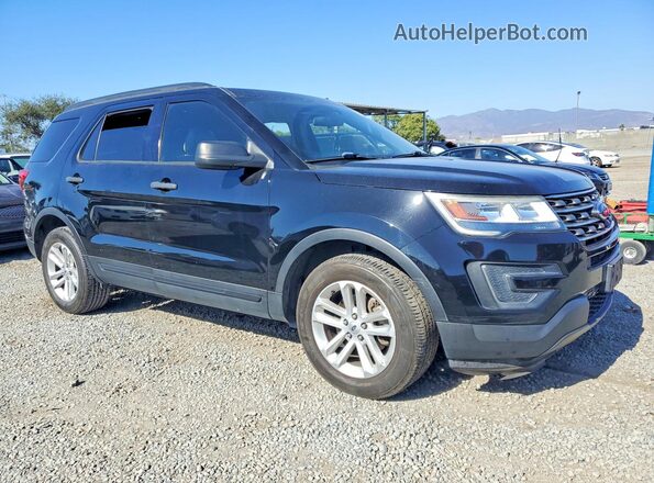 1FM5K7B86HGD90452 2017 FORD EXPLORER Black Przód prawy