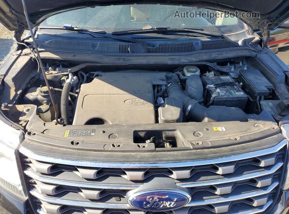 1FM5K7B86HGD90452 2017 FORD EXPLORER Black Widok naklejki z numerem VIN