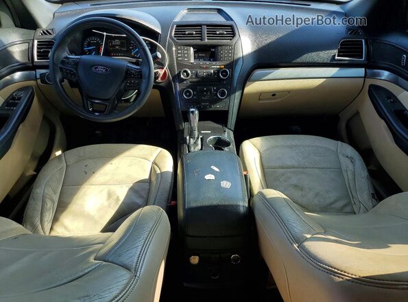 1FM5K7B86HGD90452 2017 FORD EXPLORER Black Widok zestawu wskaźników