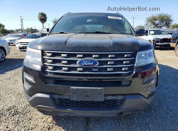 1FM5K7B86HGD90452 2017 FORD EXPLORER Black Widok z przodu