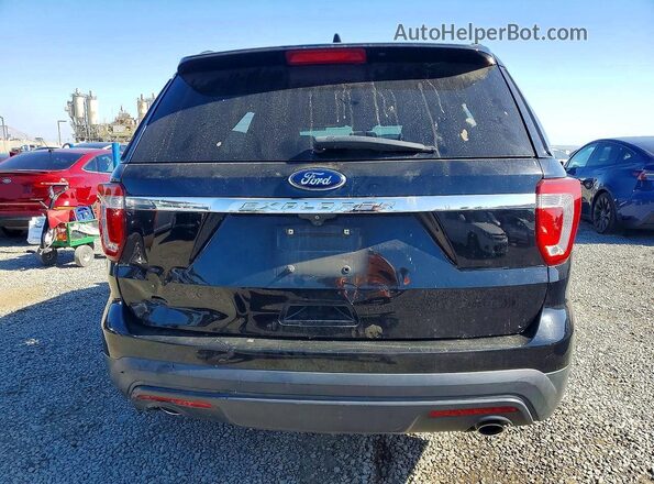 1FM5K7B86HGD90452 2017 FORD EXPLORER Black Widok z tyłu