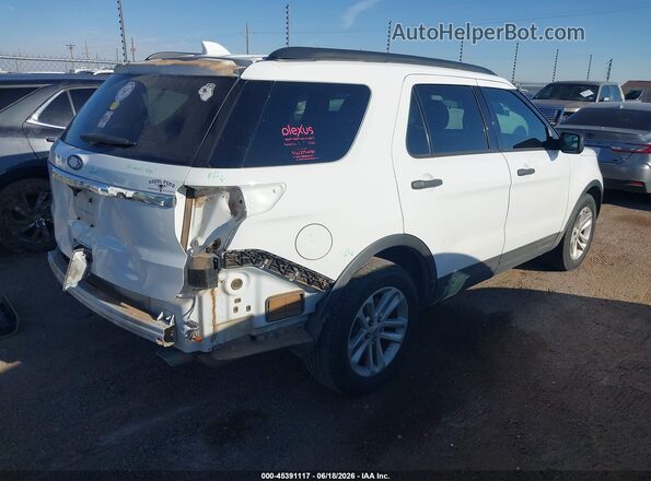 1FM5K7B87HGA99894 2017 FORD EXPLORER Белый Задняя правая четверть