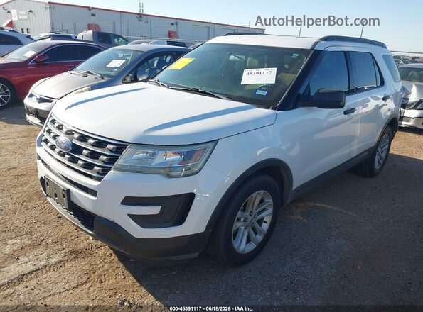 1FM5K7B87HGA99894 2017 FORD EXPLORER Белый Передняя левая четверть