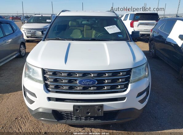 1FM5K7B87HGA99894 2017 FORD EXPLORER Белый Вид щитка приборов