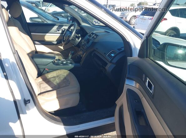 1FM5K7B87HGA99894 2017 FORD EXPLORER Белый Вид салона спереди