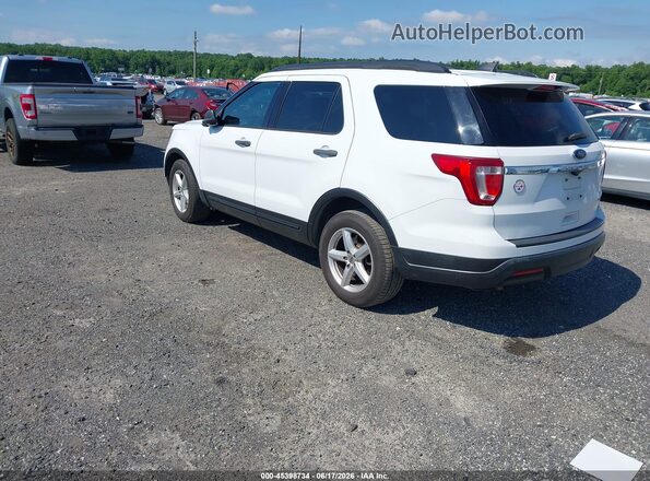 1FM5K7B87JGC39108 2018 FORD EXPLORER White Tył lewy